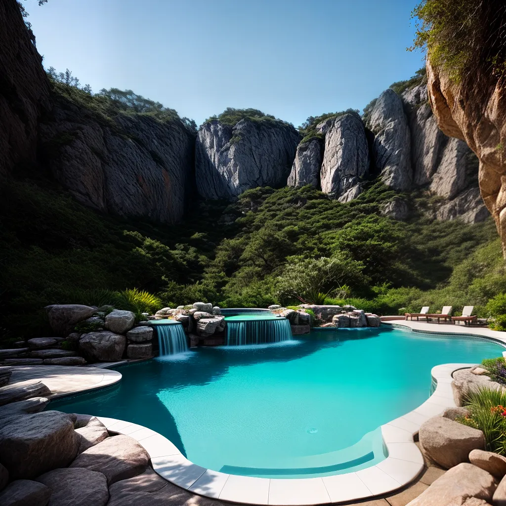 Fotos piscina brilhante relaxamento pureza