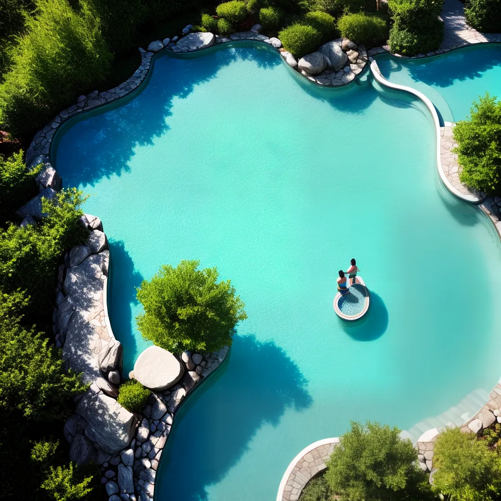 Fotos piscina serenidade relaxamento natureza