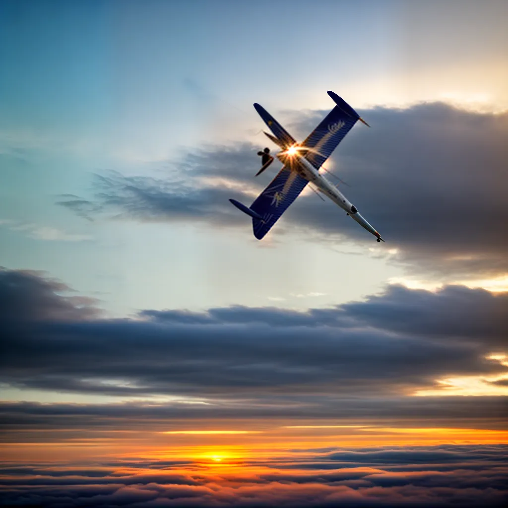 Entenda o Significado de Sonhar com um Planador no Ar 3 Fotos planador por do sol liberdade