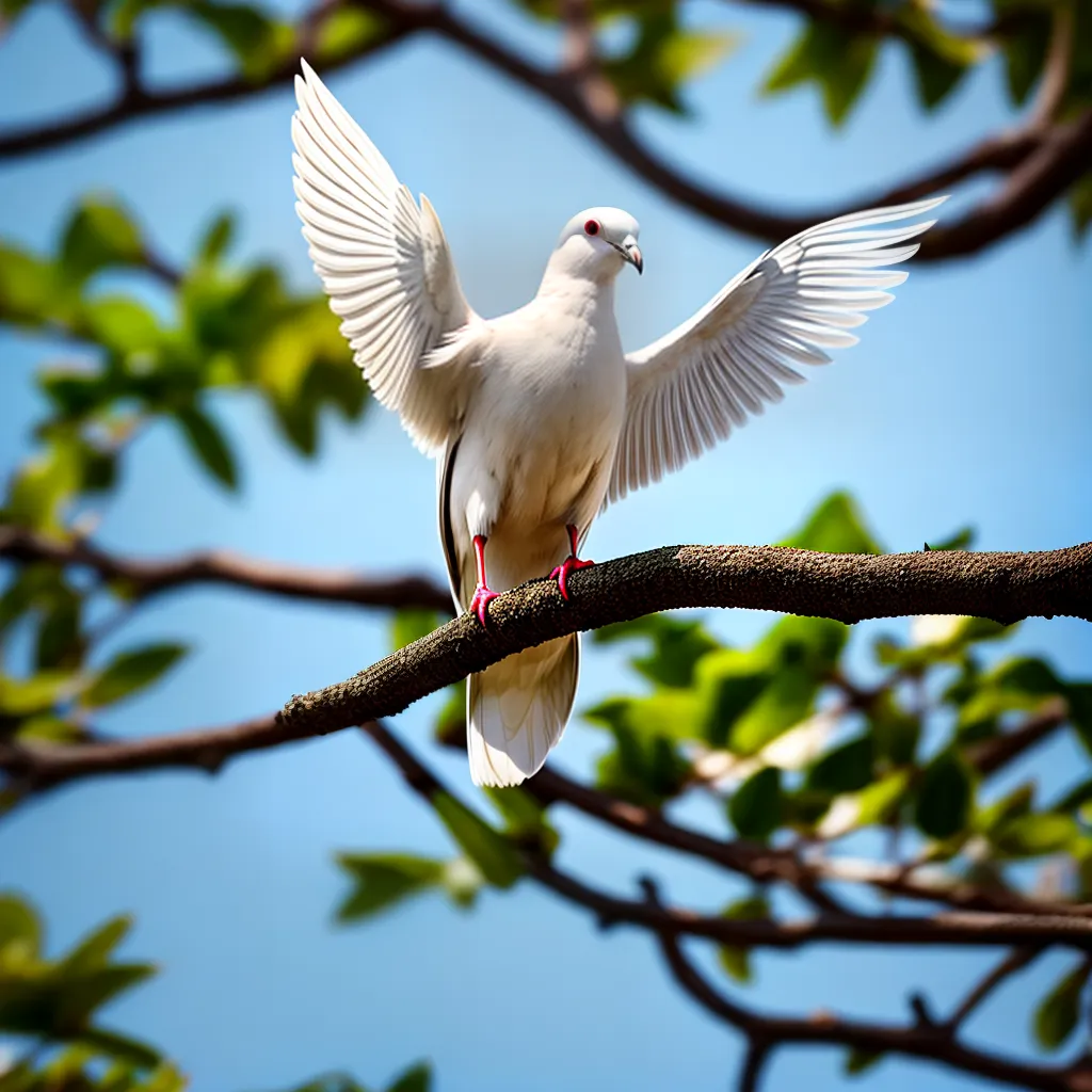 Significado de Sonhar com Pombo: Decifre Seus Sonhos 6 Fotos pomba ramo ceu azul liberdade