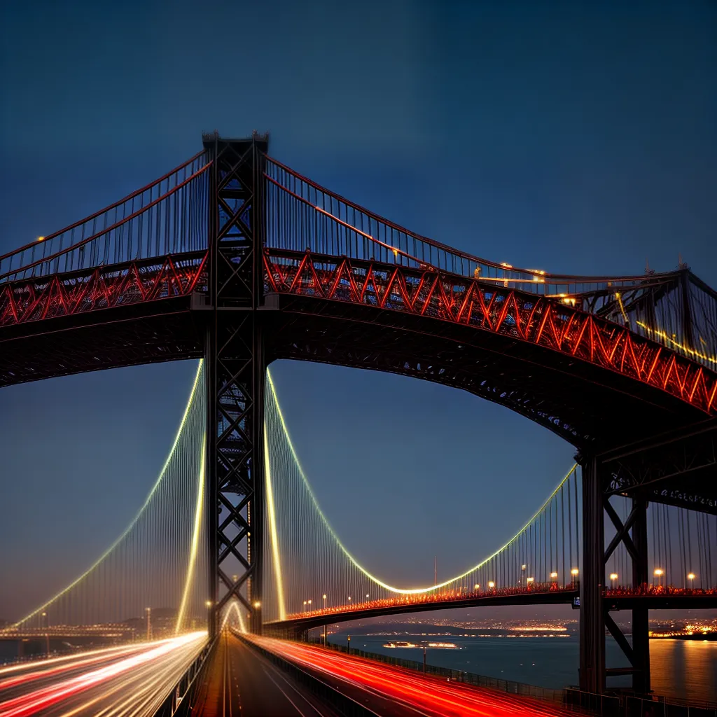 Fotos ponte abril lisboa noite luzes