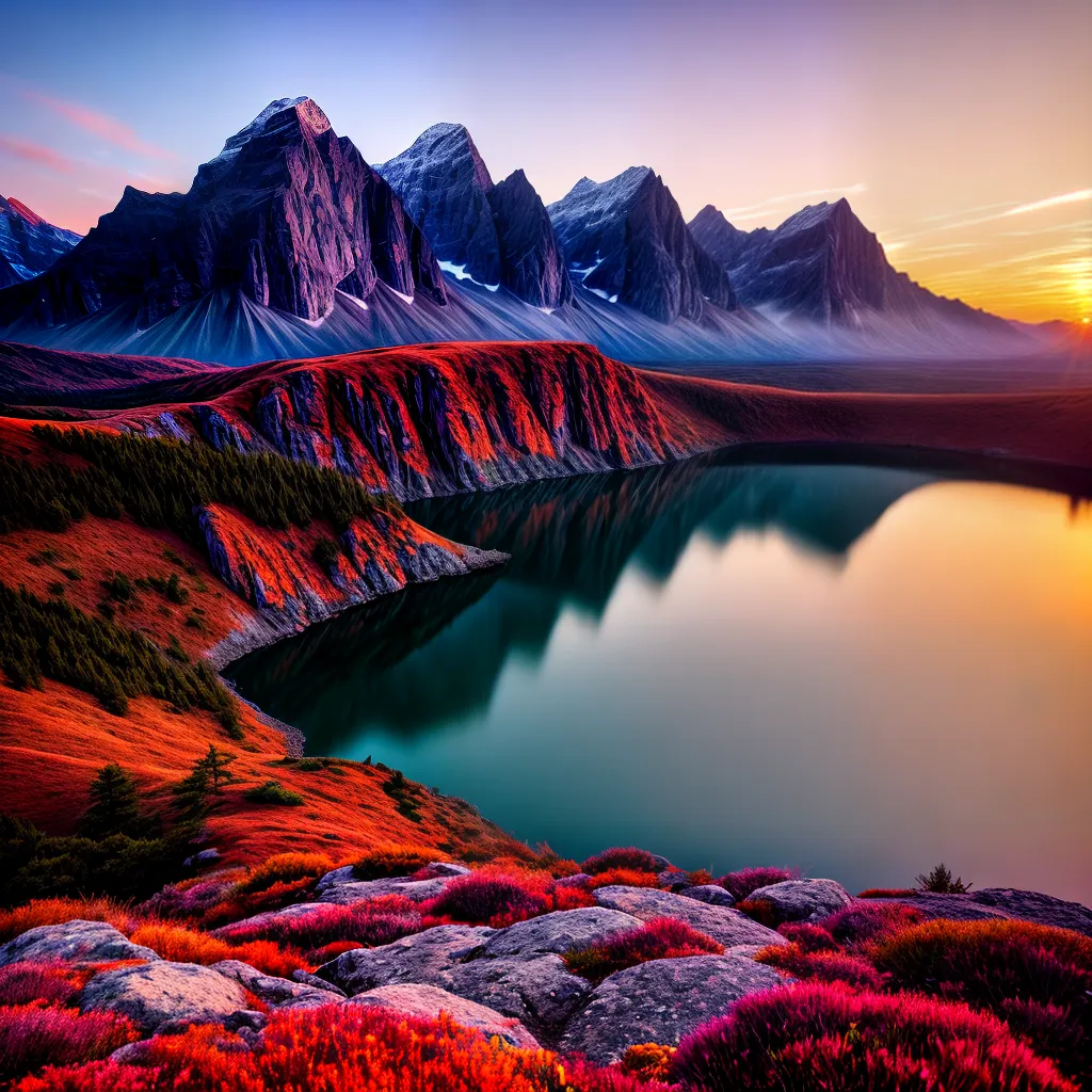 Linha do Horizonte em Destaque: O Significado de Sonhar com Paisagens 2 Fotos pordosol montanhas natureza sonhos