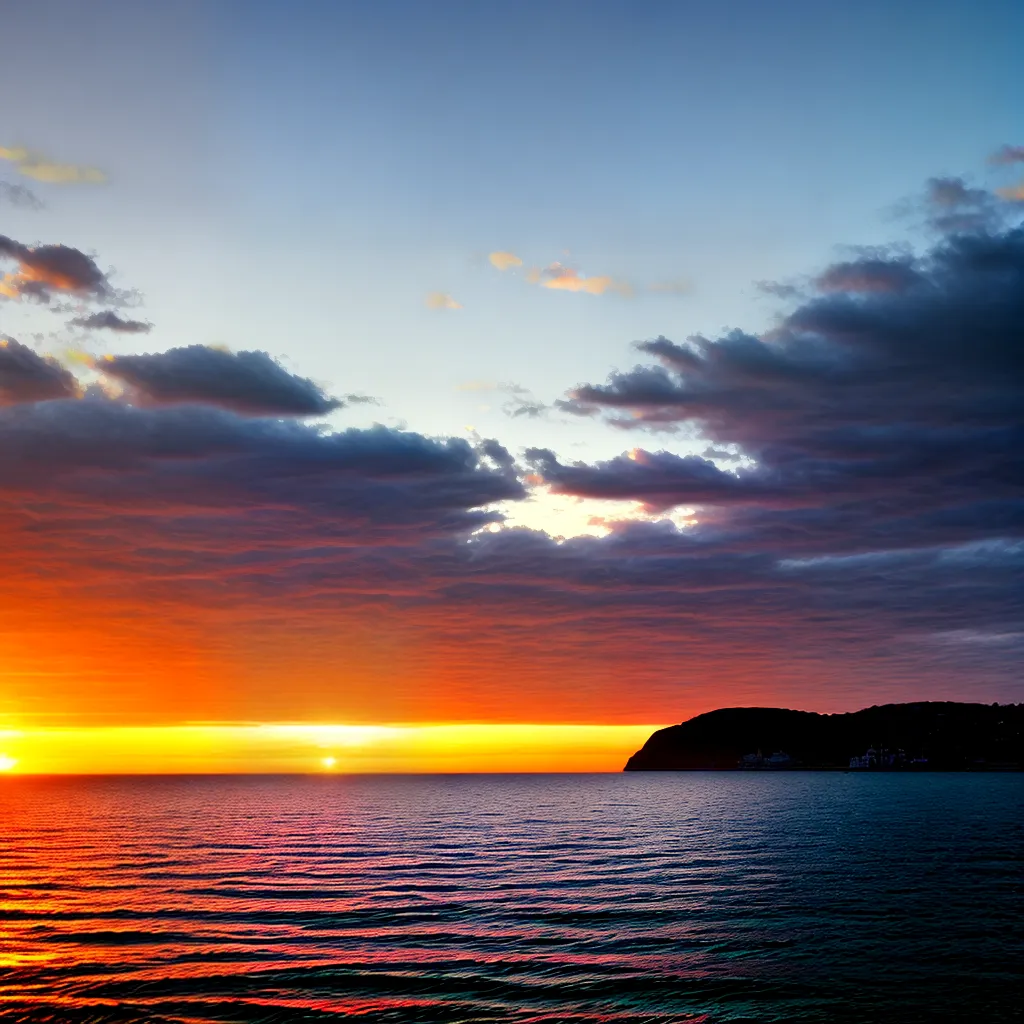 Fotos pordosol oceano infinito