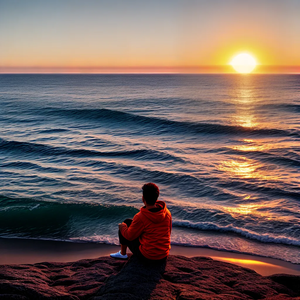 5. Sonhos solares: compreendendo o significado de sonhar com o sol 4 Fotos pordosol oceano paz contemplacao sonho