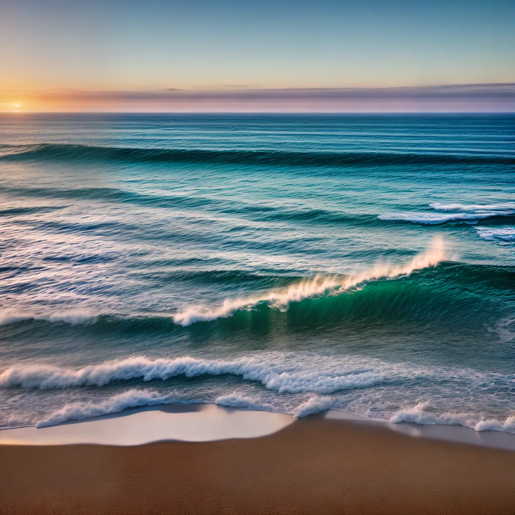 Descubra o Significado de Sonhar com a Praia 4 Fotos pordosol praia ondas gaivotas paz