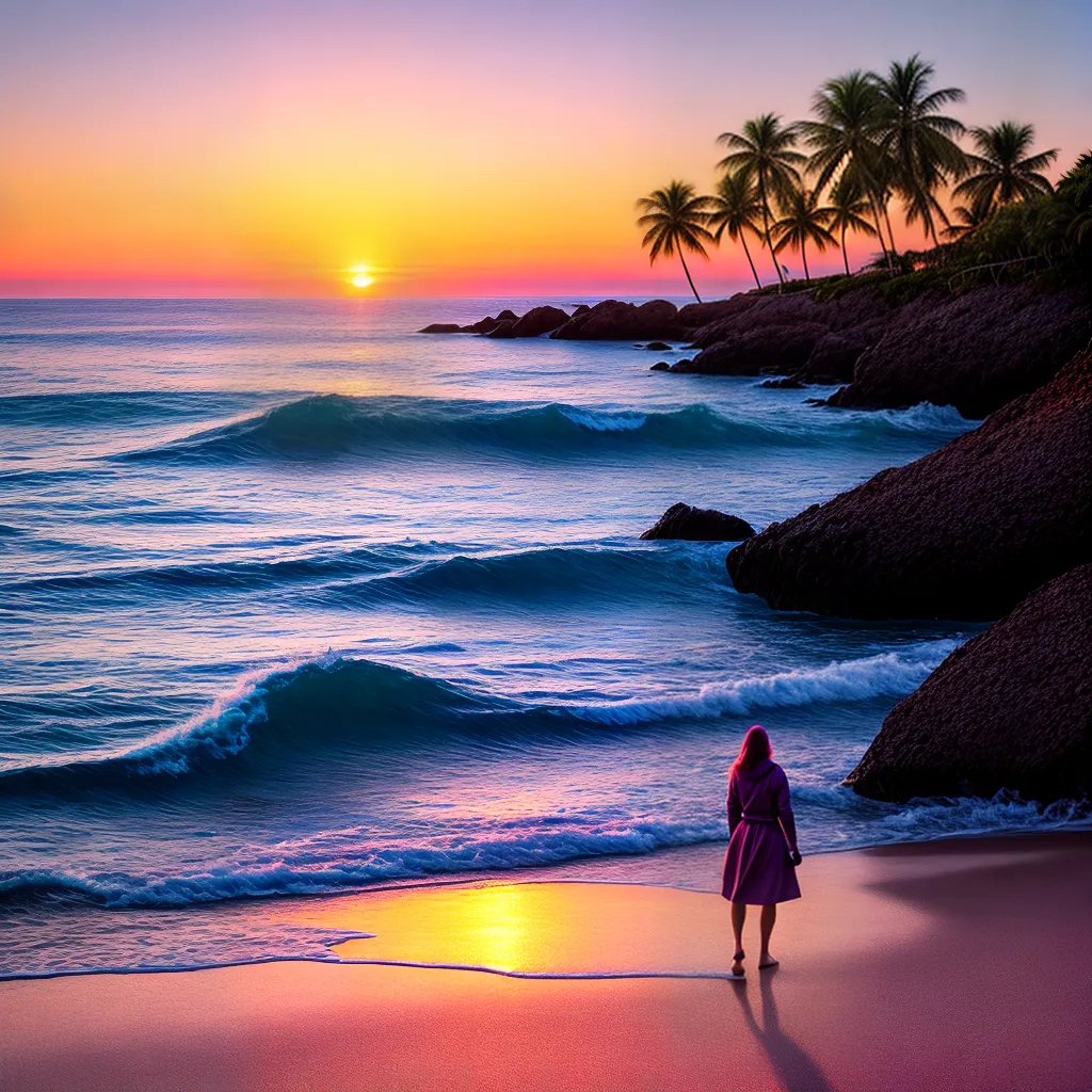 Descubra o Significado de Sonhar com um Destino Ideal 2 Fotos pordosol praia palmeiras solidao esperanca