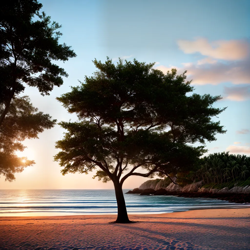 Descubra o Significado de Sonhar com um Destino Ideal 3 Fotos pordosol praia palmeiras solidao tranquilidade
