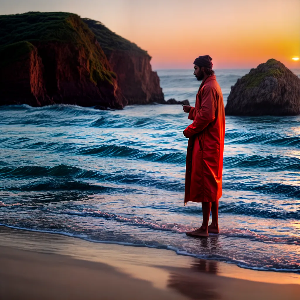 Fotos pordosol praia solidao espiritualidade