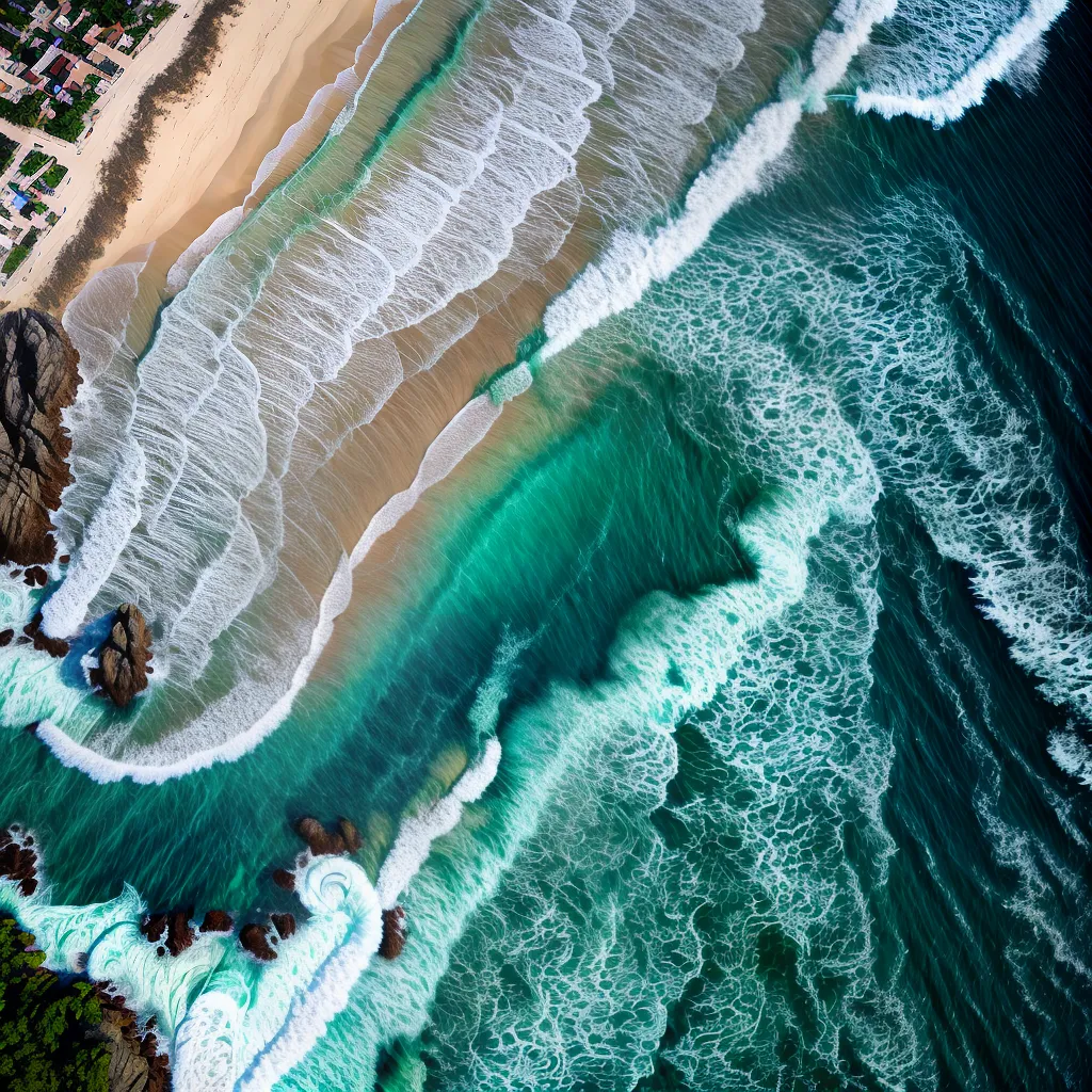 Fotos praia aguaturquesa ondas tubarao sombra