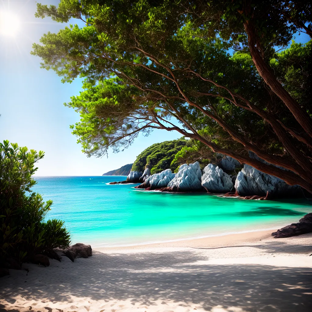 Descubra o Significado de Sonhar com Praias 3 Fotos praia azul palmeiras tranquilidade