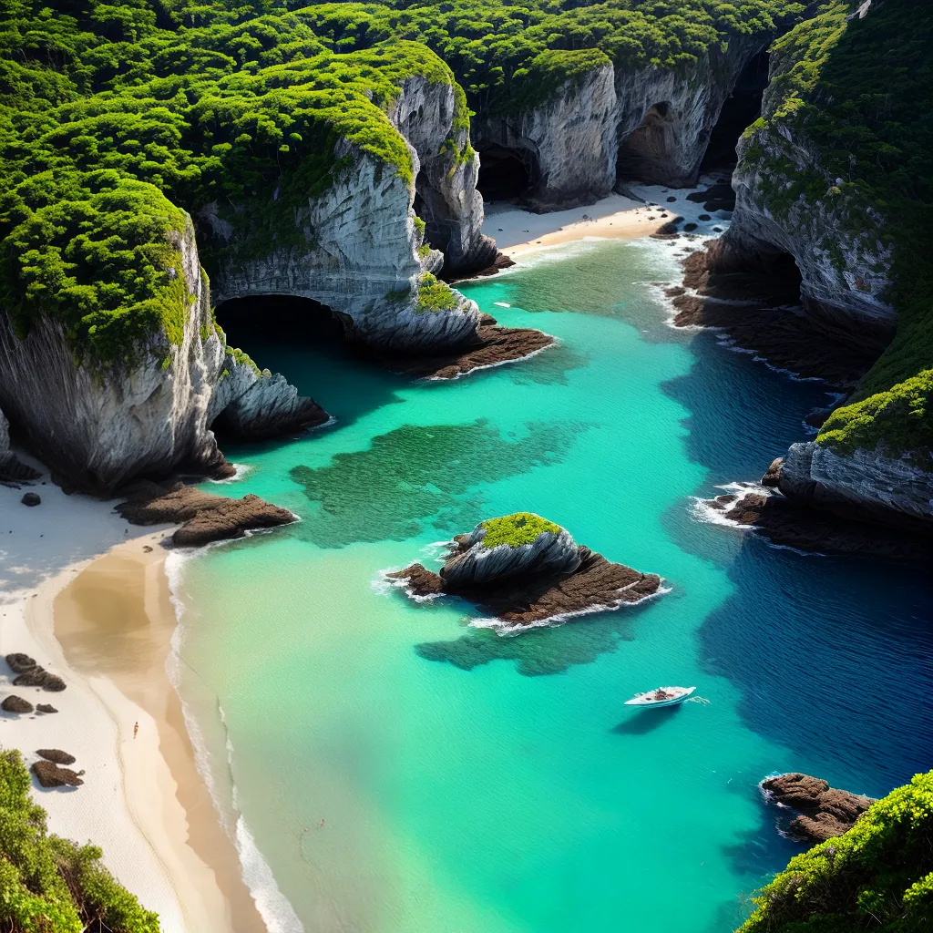 Sonho com Praias Secretas: Significados Profundos e Revelações Ocultas 4 Fotos praia cliff turquesa solitario natureza