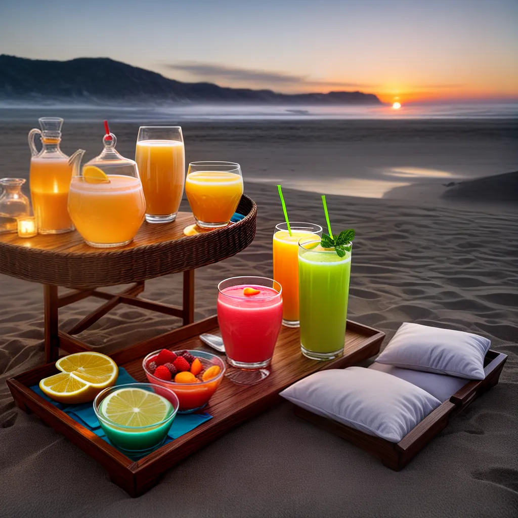 Viagem dos Sonhos: Conheça o Significado dos Sonhos com Garrafas, Frutas e Travesseiros 6 Fotos praia coqueteis frutas por do sol