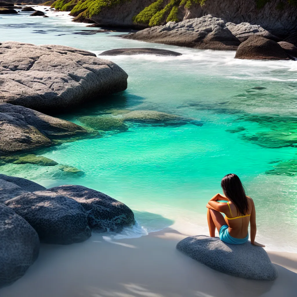 Fotos praia cristal agua sonho