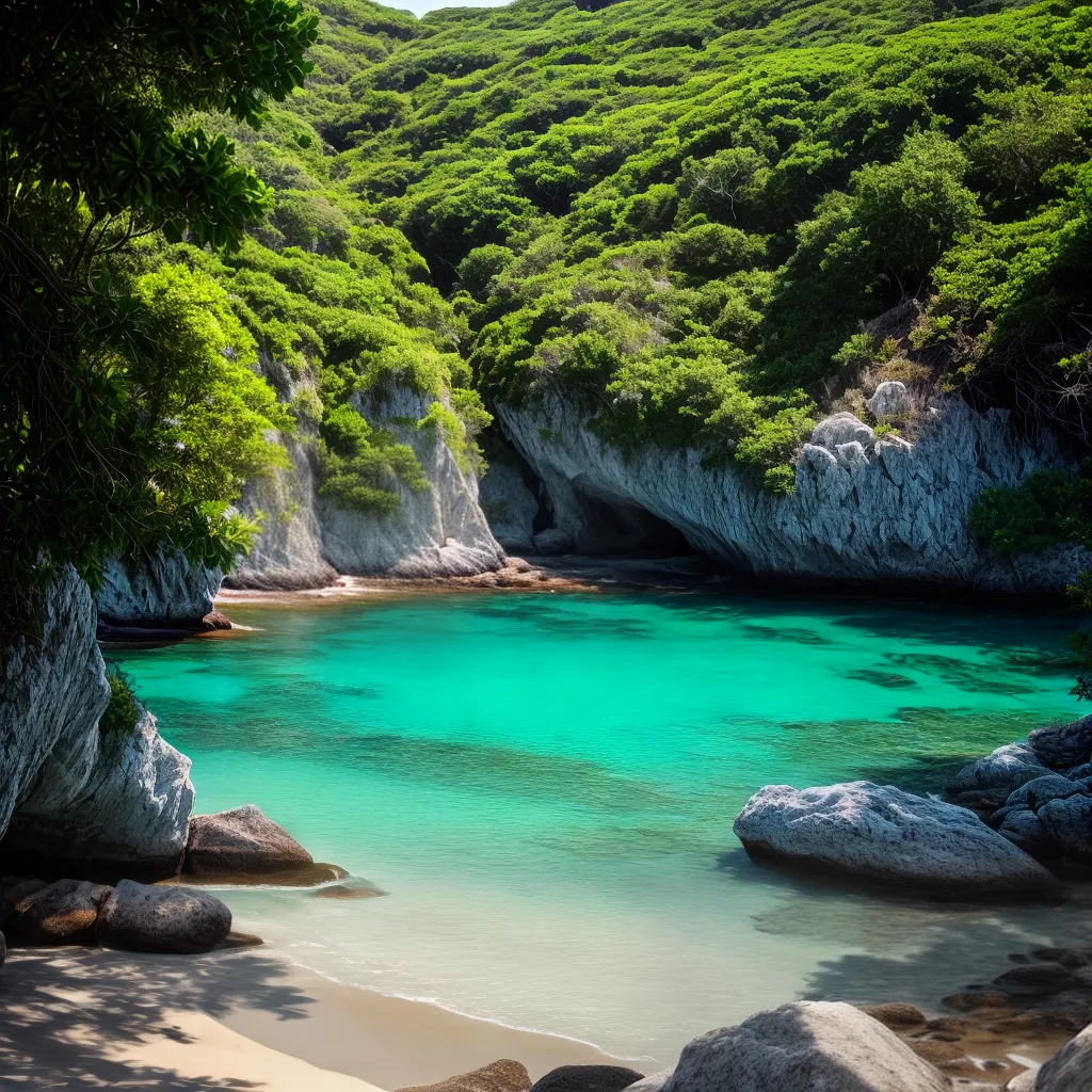 Praias Secretas e Sonhos: O que seu Subconsciente Quer te Dizer com Imagens Reveladoras? 6 Fotos praia cristal arcoisolado sonhos