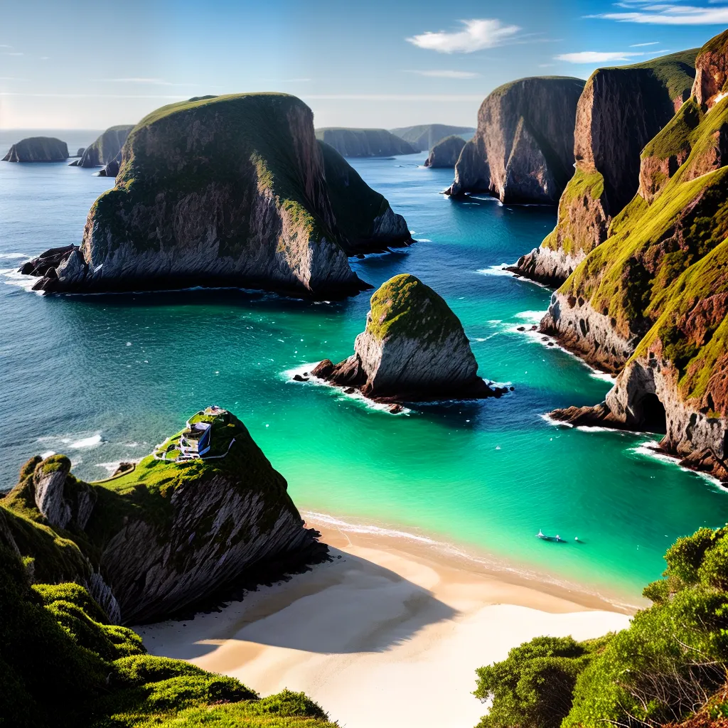 Significado de Sonhar com Praias Secretas: Desvendando Mistérios do Subconsciente 2 Fotos praia cristal verde barco misterio