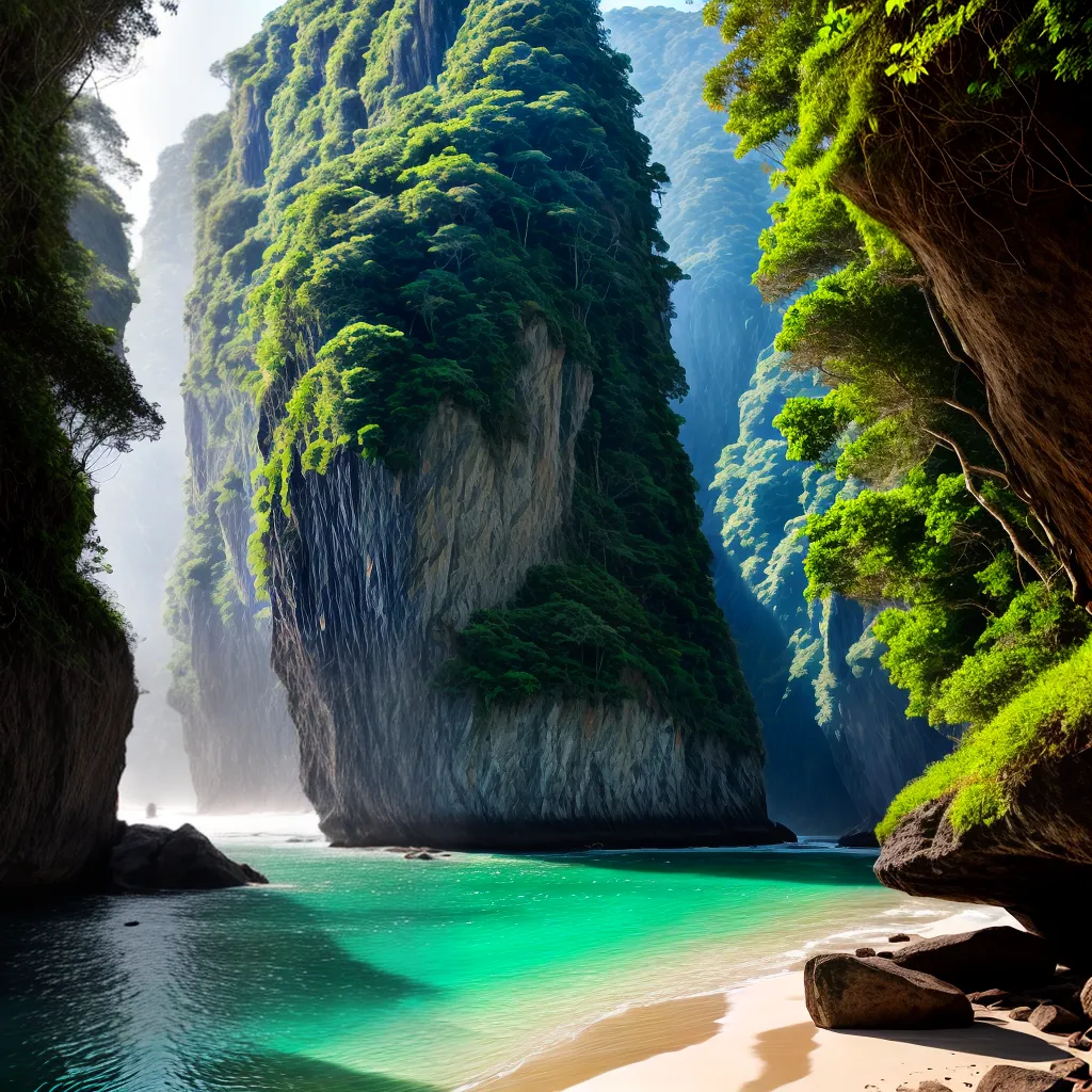 Significado de Sonhar com Praias Secretas: Desvendando Mistérios do Subconsciente 6 Fotos praia cristal verde cliff solidao