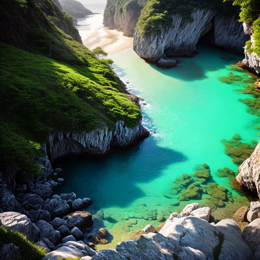 Descubra o Significado de Sonhar com a Beleza Embrenhada das Praias Secretas 6 Fotos praia cristal verde jornada subconsciente