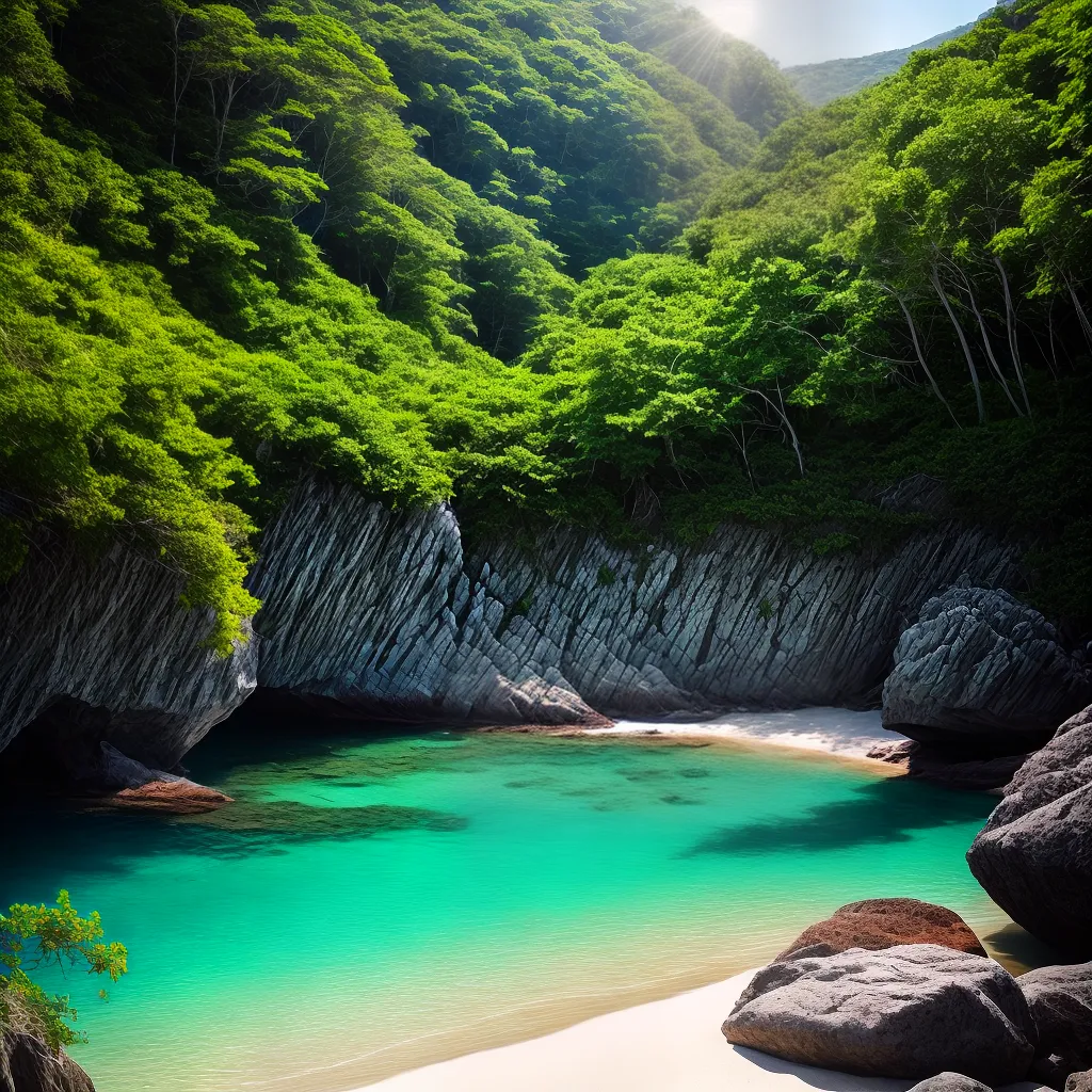 Desvendando os Sonhos: Significados de Sonhar com Praias Secretas 5 Fotos praia cristal verde misterio