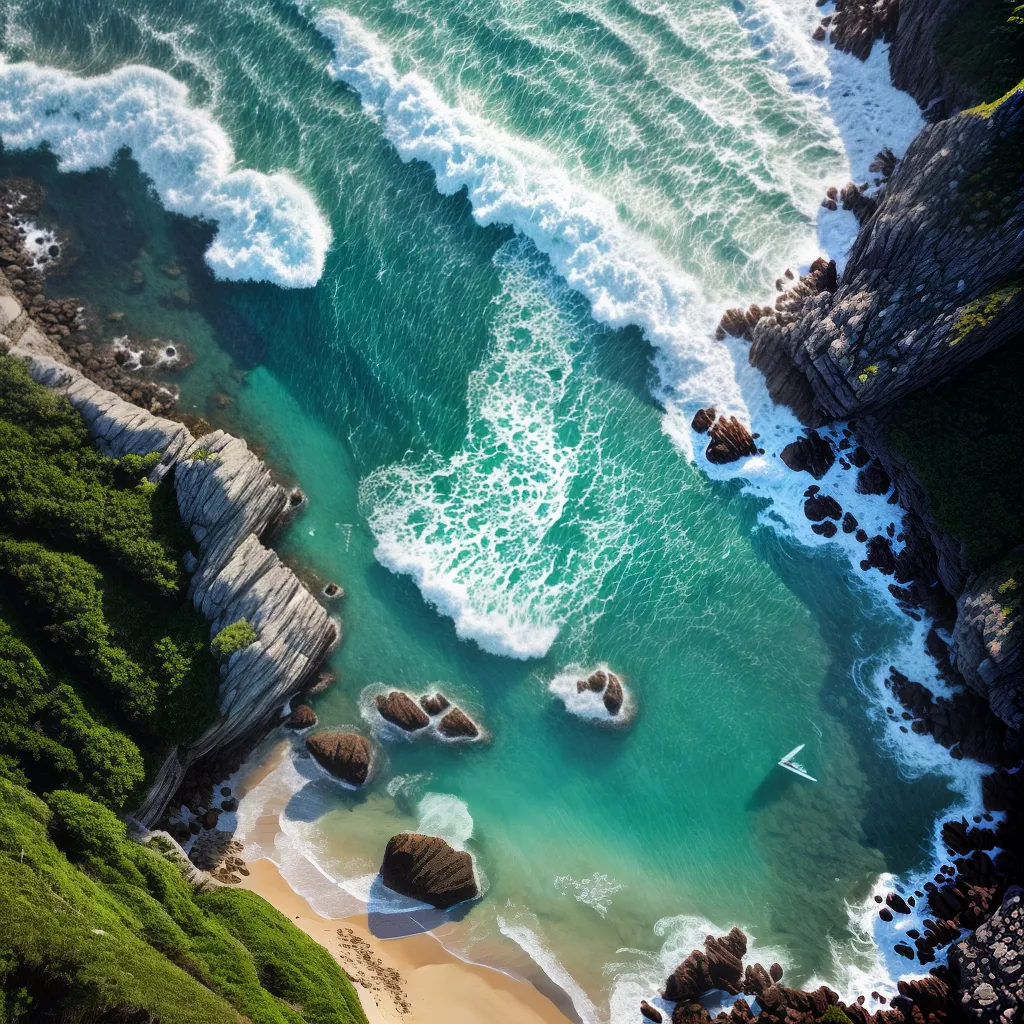 Maré de Sorte: O Significado de Sonhar com Praias e Marés Fortes 3 Fotos praia cristalina ondas fortes sonho