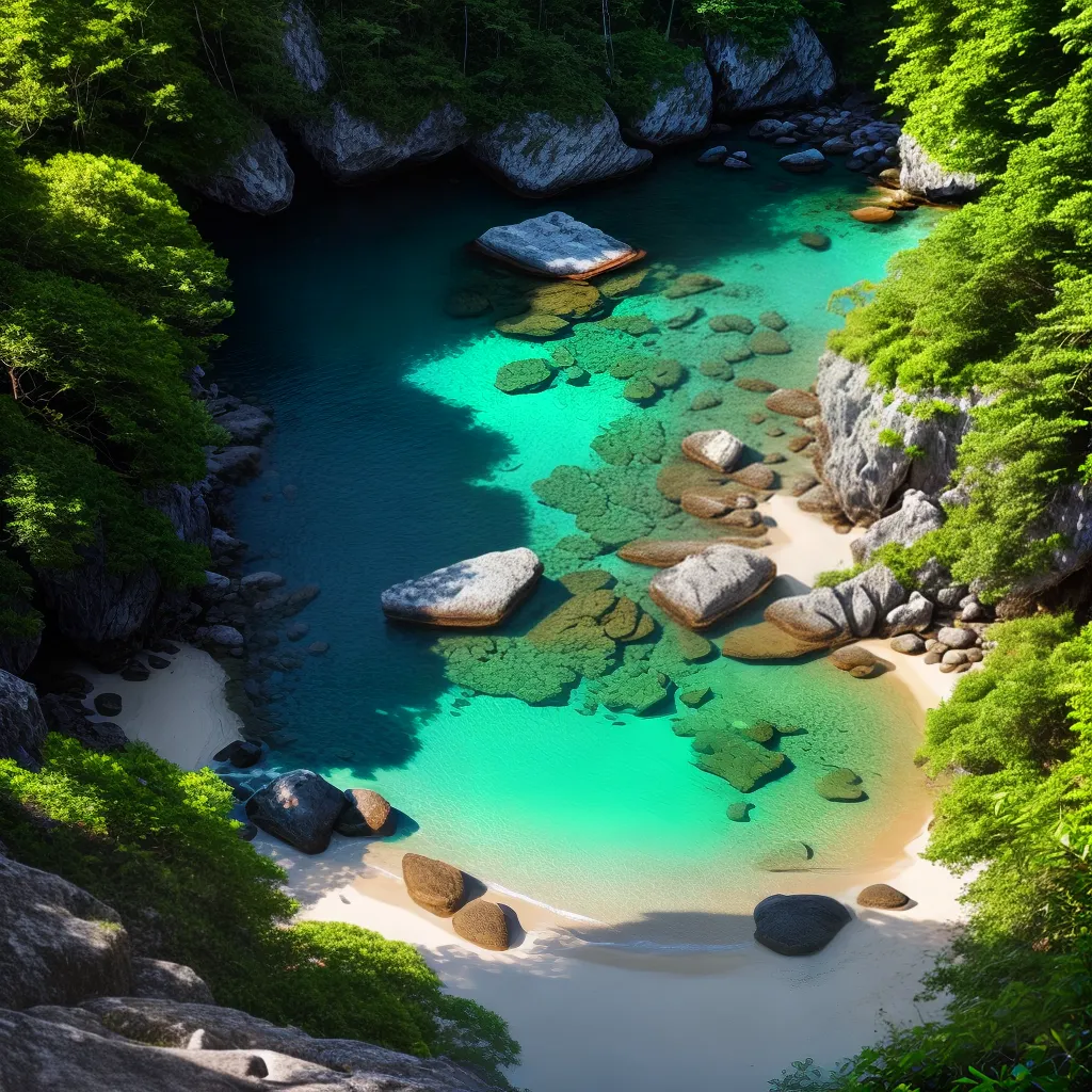 Descubra o Significado de Sonhar com Praias Secretas 4 Fotos praia cristalina verde aventura