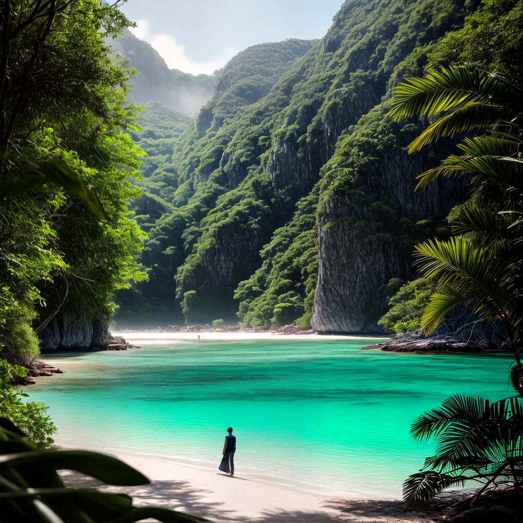 Descubra o Significado de Sonhar com Praias Secretas 2 Fotos praia cristalina verde solidao serenidade