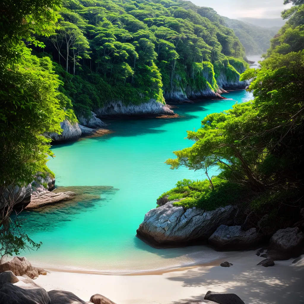 Praias Secretas nos Sonhos: Revelando seus Significados 2 Fotos praia escondida natureza agua clara 1