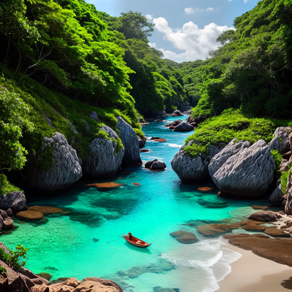 Praia secreta: descubra os mistérios do paraíso escondido 3 Fotos praia escondida verde aguas cristalinas