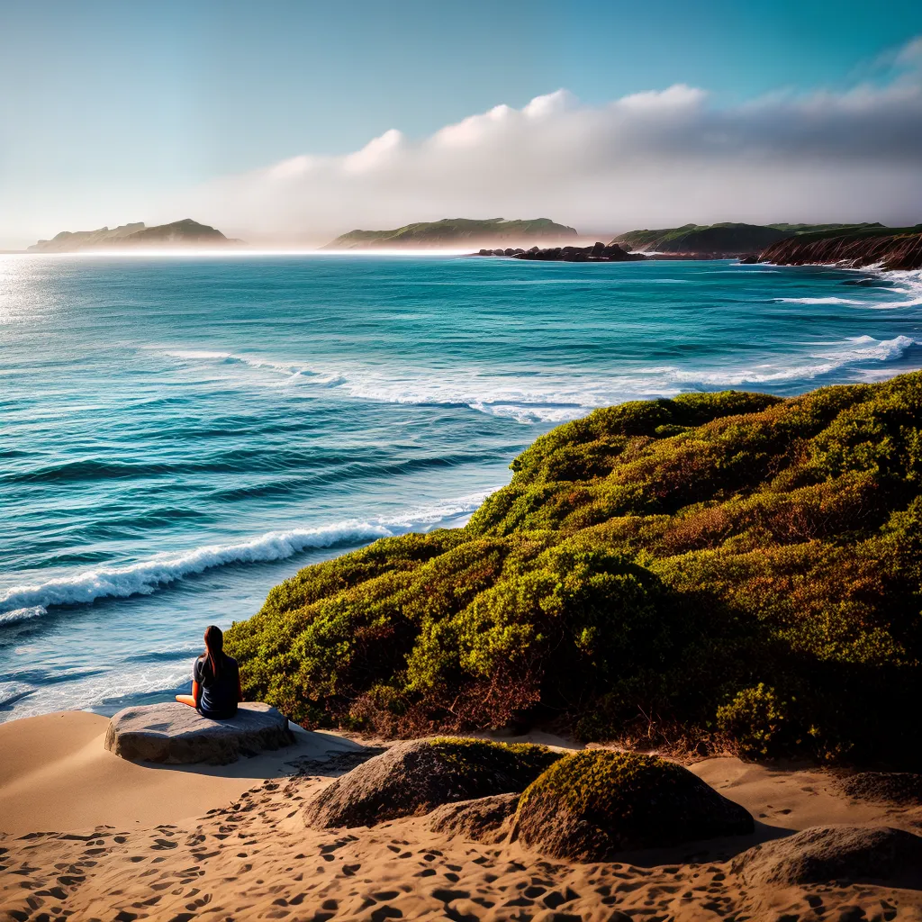 Significado de sonhar com praia: Conquista da paz interior 4 Fotos praia meditacao solidao natureza paz