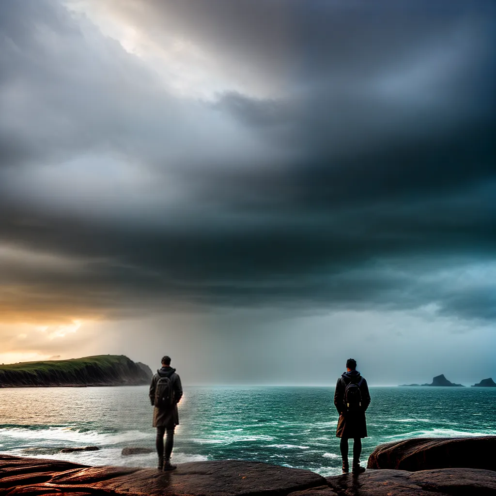 Fotos praia misterio figura temporal