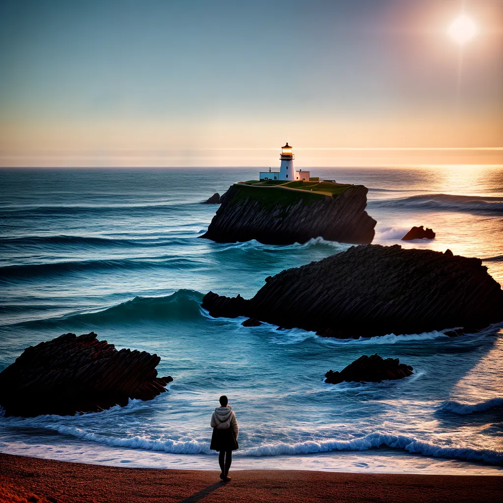 Desvendando os Mistérios dos Sonhos com o Mar e seus Luzeiros 5 Fotos praia noite lua estrelas farol