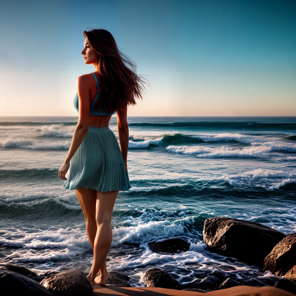 Fotos praia olhar ondas sonho