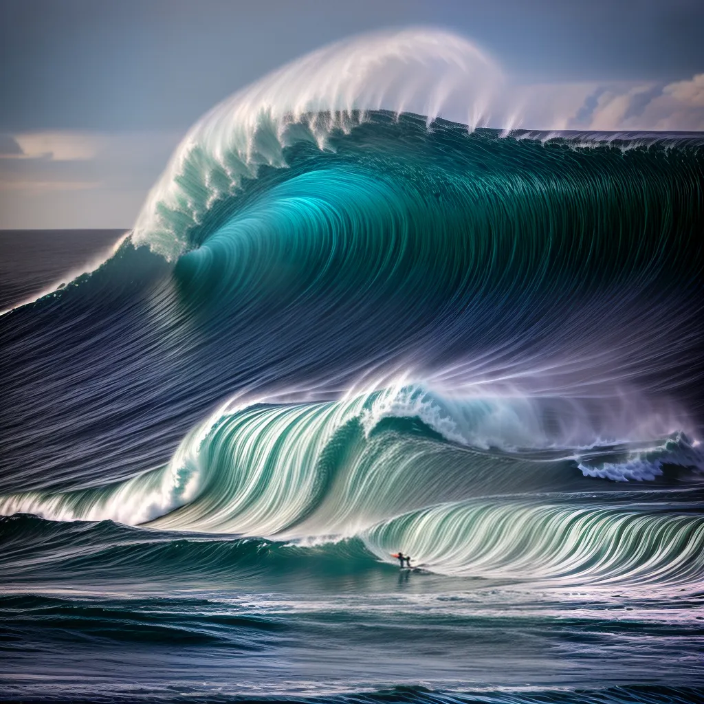 Desvendando o Significado de Sonhar com Ondas Gigantes. 4 Fotos praia onda gigante temor awe