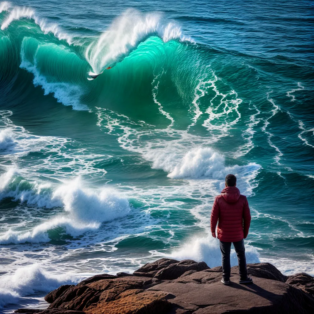 Sonhar com Ondas Grandes: Entendendo as Mensagens do Subconsciente 5 Fotos praia onda poder subconsciente