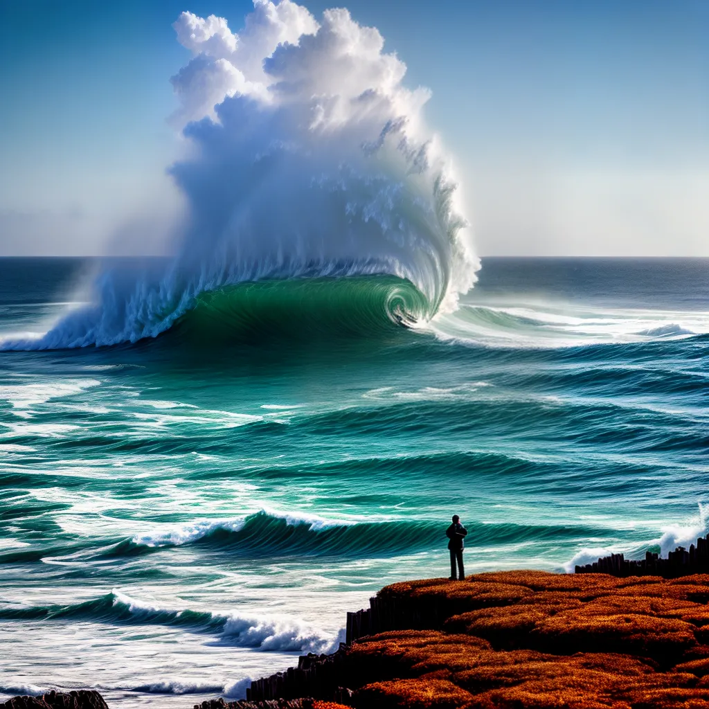 Tsunami e Tostadinho: Entenda o significado de sonhar com um tsunami tostadinho. 2 Fotos praia onda tostado magico