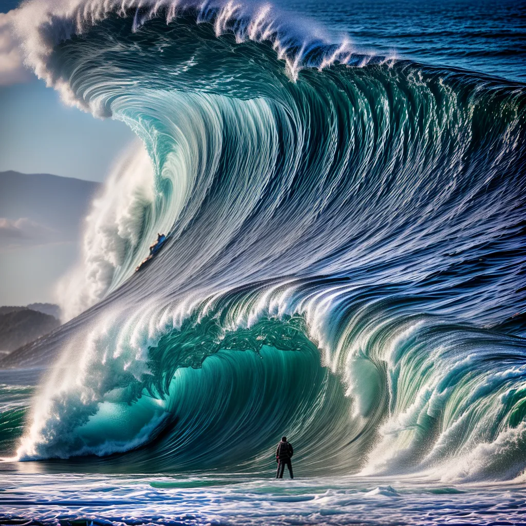 ifica Sonhar com Tsunami? 4 Fotos praia onda tsunami medo