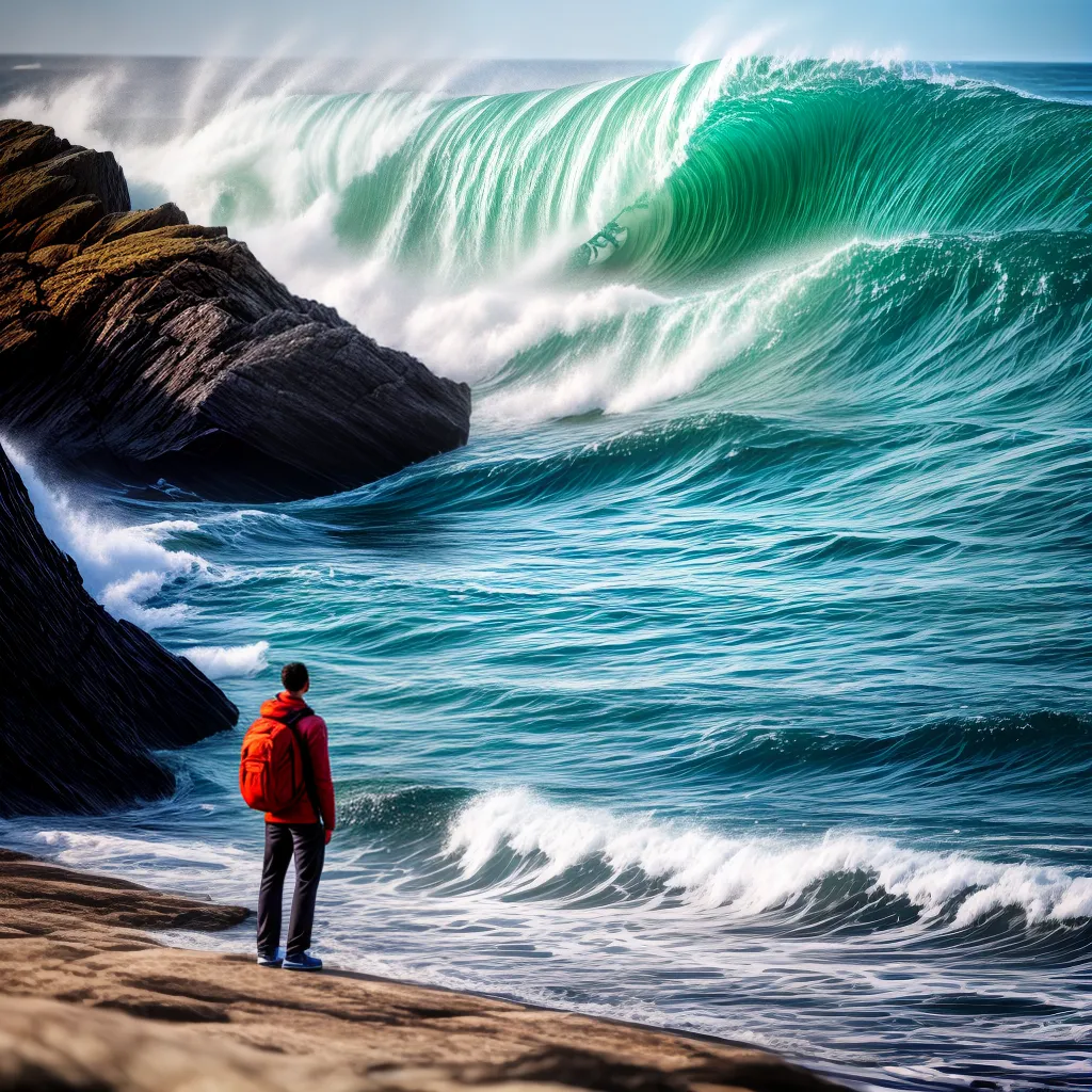 Fotos praia ondas poderosas sonhos