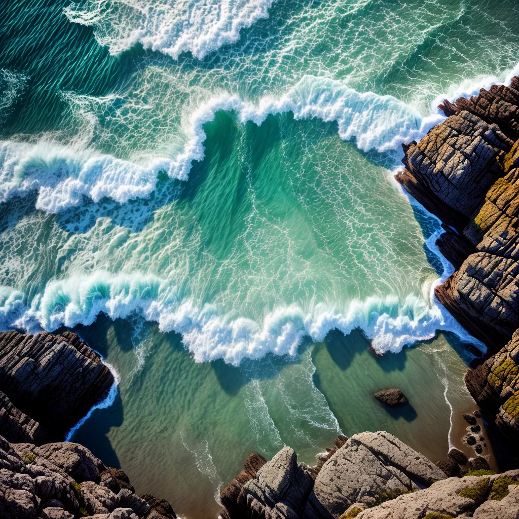 Fotos praia ondas serenidade mente