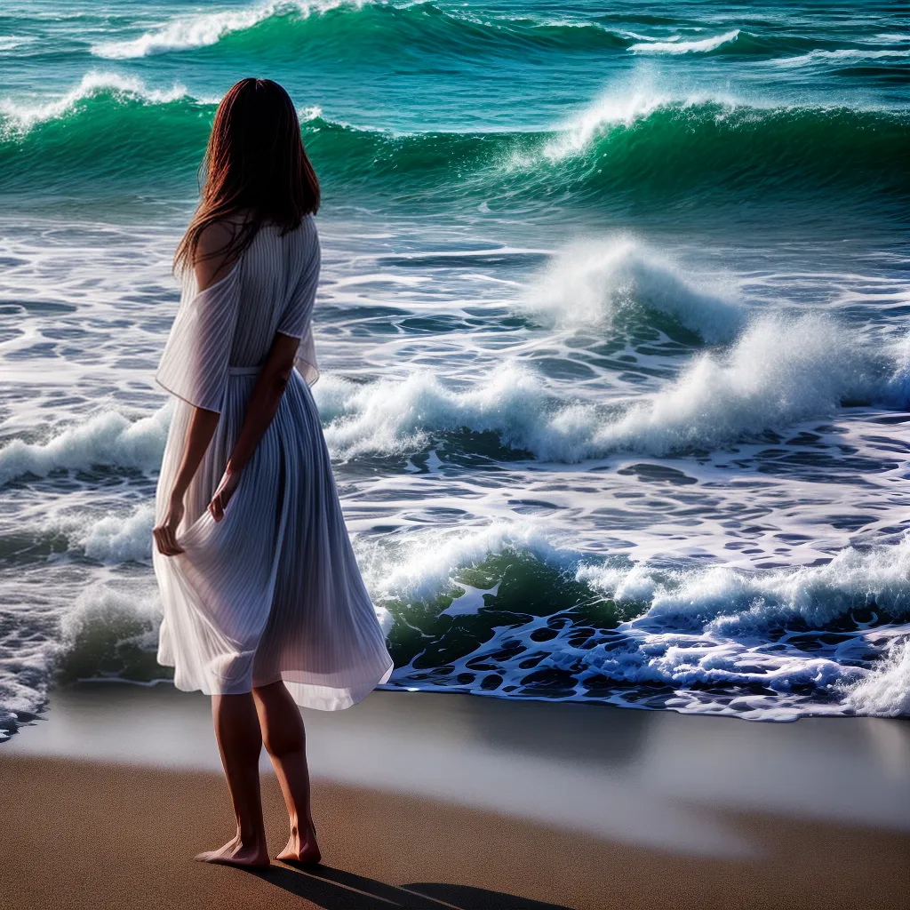Fotos praia ondas sonho paz