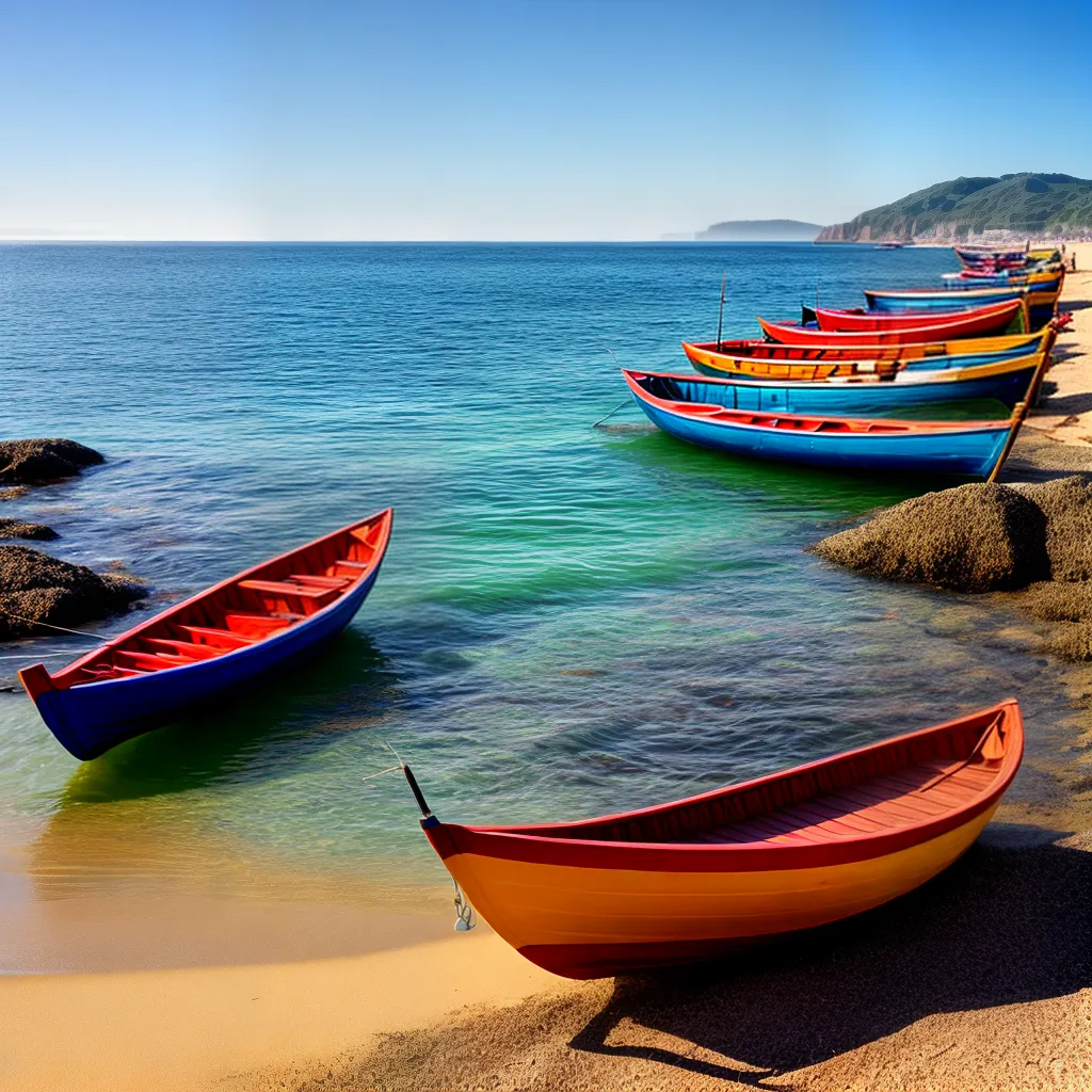 Saiba o que Significa Sonhar com Comunidades Tradicionais Litorâneas em 10 Palavras. 4 Fotos praia pescadores barquinhos