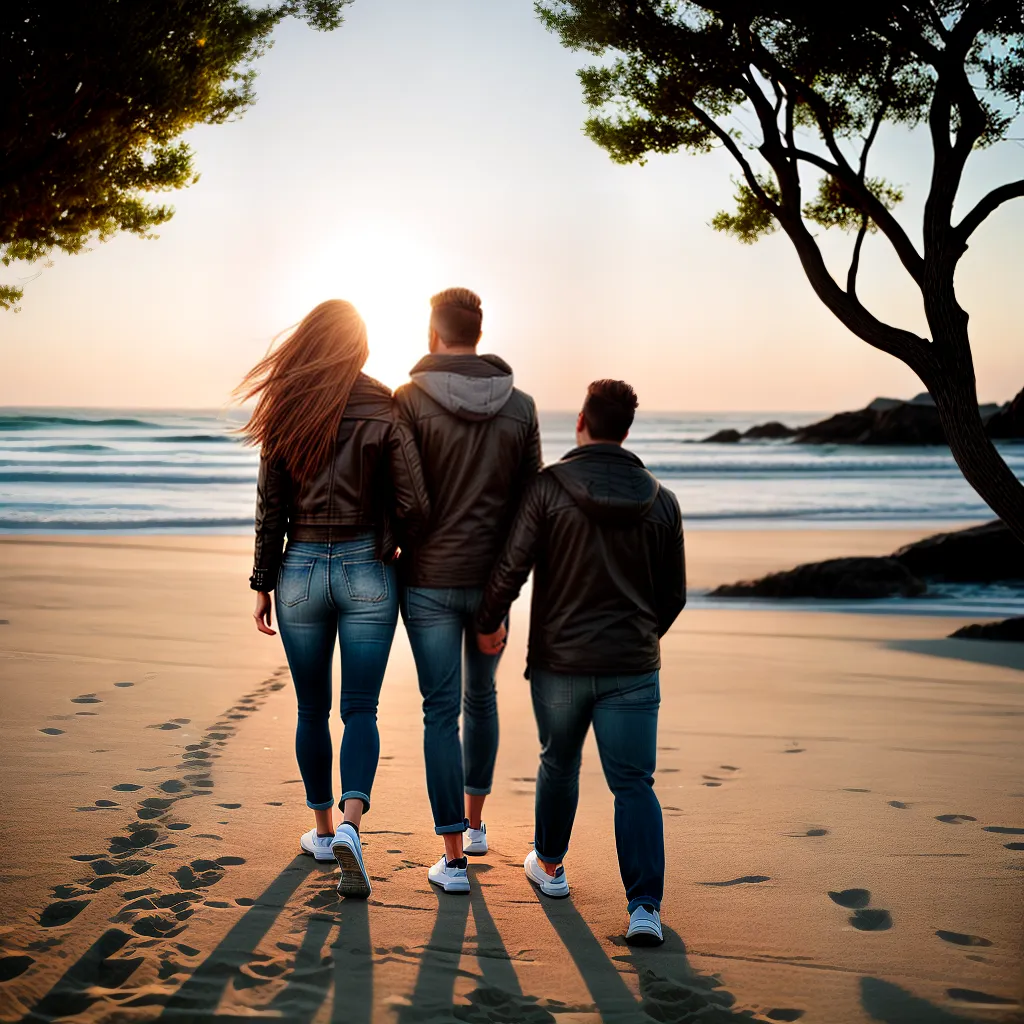 Fotos praia por do sol casal amor gaivotas