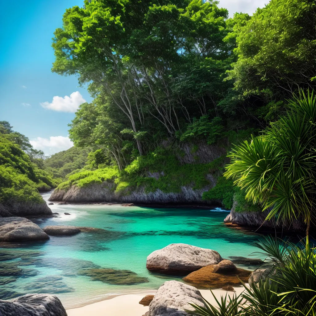 Significado de Sonhar com Praias Secretas: Lealdade e Felicidade 3 Fotos praia secreta agua cristalina natureza 4