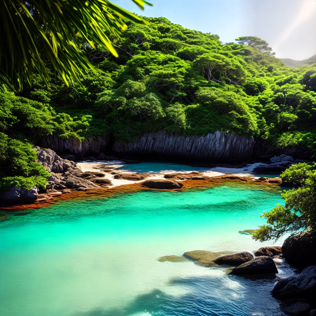 Significado de Sonhar com Praias Secretas: Desvendando Mistérios do Subconsciente 5 Fotos praia secreta verde aguas cristalinas