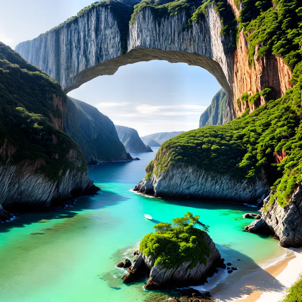 Sonhar com Praias Secretas: O Simbolismo por Trás do Seu Sonho 6 Fotos praia serena aguas crystal verde cliffs
