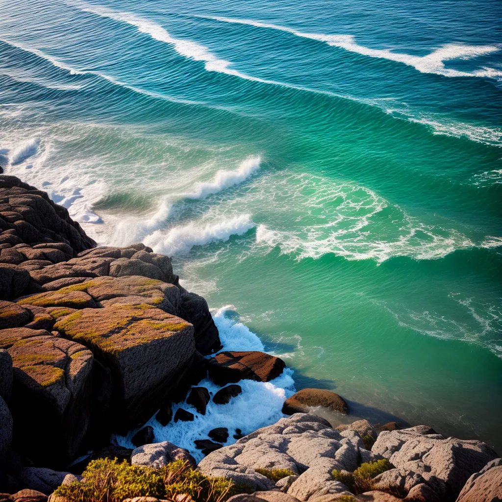 Fotos praia serena ondas pensativo