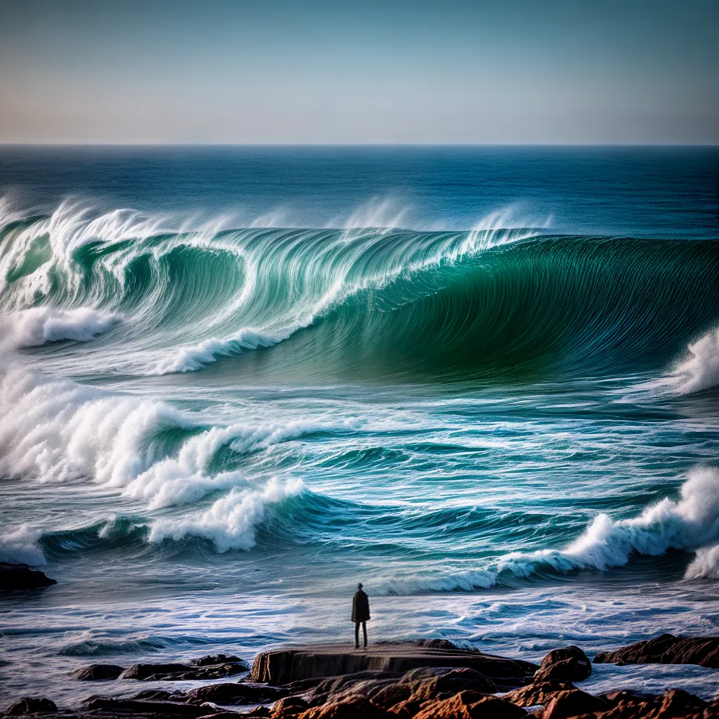 Fotos praia solidao ondas poderosas