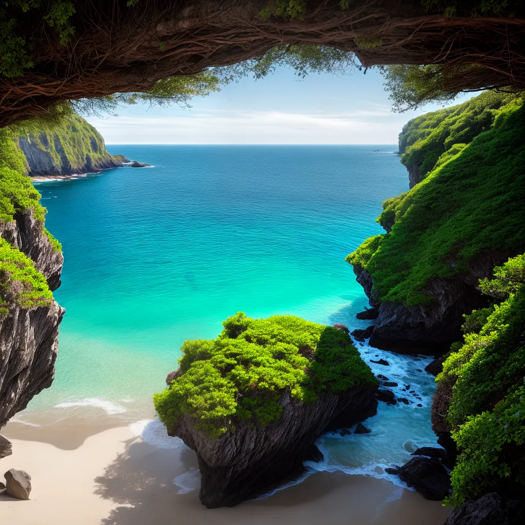 Submersão no Mundo dos Sonhos: O que Significa Sonhar com Praias Secretas 4 Fotos praia solitaria agua cristalina horizonte 1