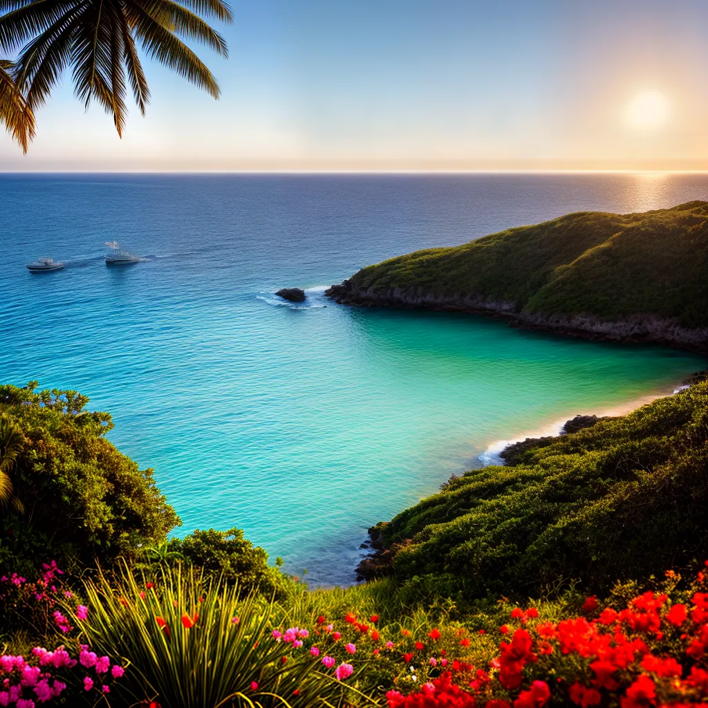 Significa Sonhar com a Beleza da Natureza em Praias Secretas 3 Fotos praia solitaria agua cristalina por do sol golfinhos