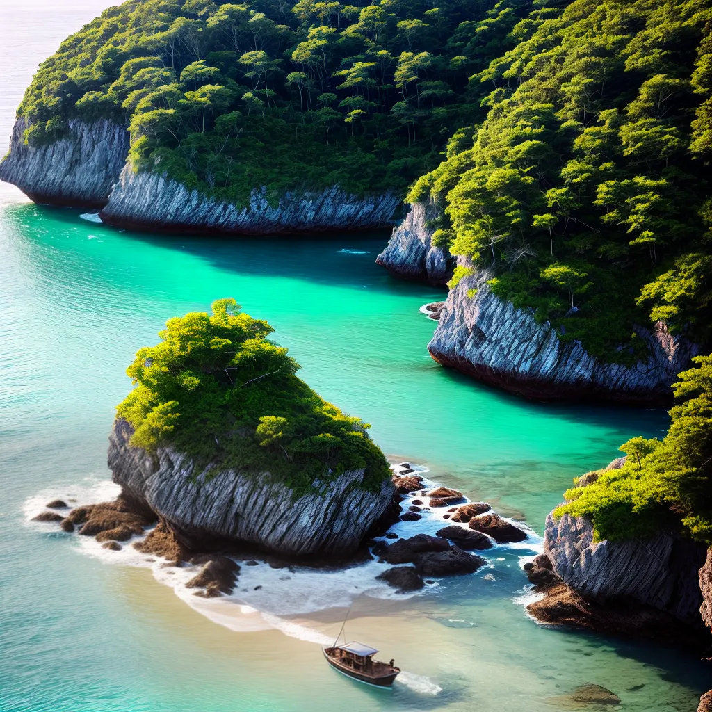 O Significado de Sonhar com Praias Secretas e o Estímulo à Reflexão 5 Fotos praia solitaria agua cristalina