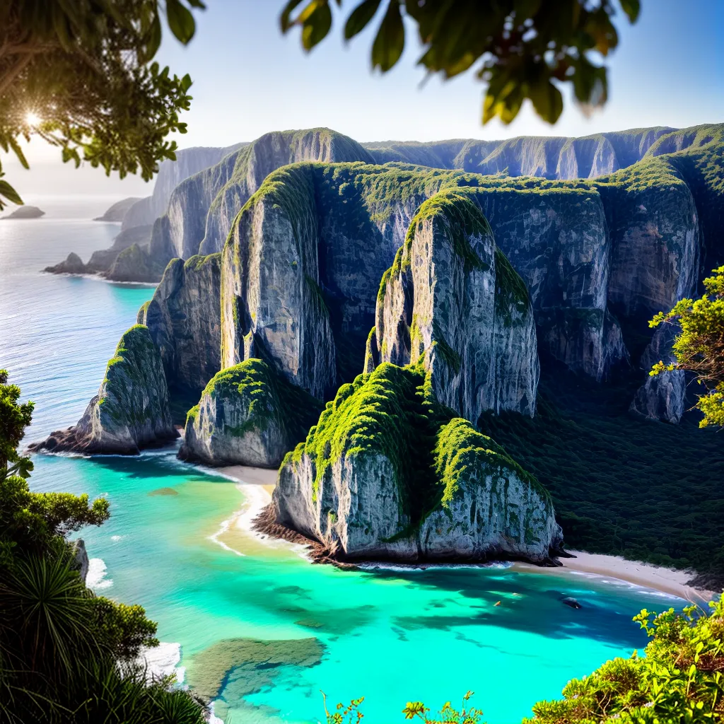 Desconstruindo o Significado de Sonhar com Praias Secretas 6 Fotos praia solitaria turquesa vegetacao serenidade