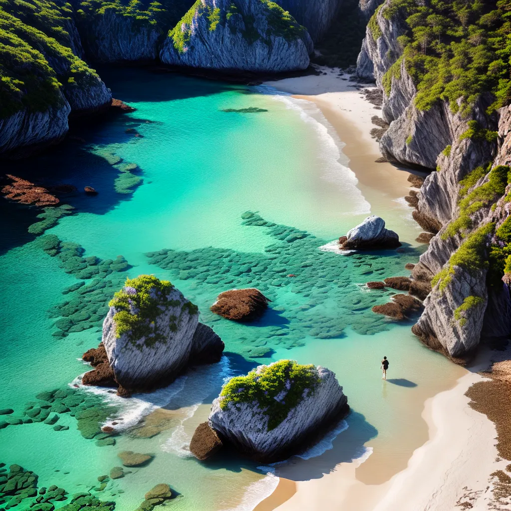Desvendando os Sonhos: Significado de Sonhar com Praias Secretas 4 Fotos praia solitario agua branca 1